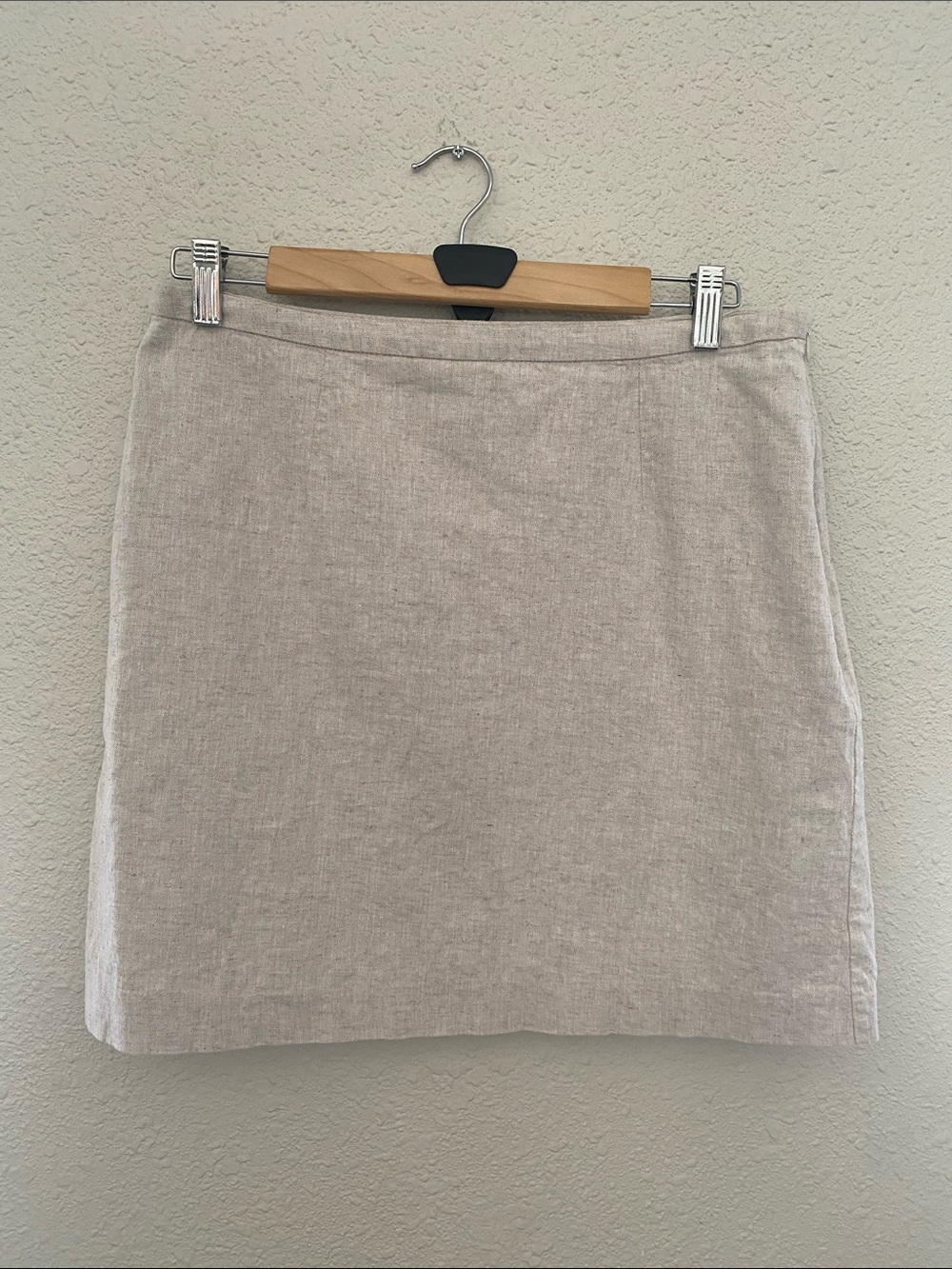 Banana Republic Linen Blend Mini Skirt - Light Taupe